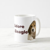 Beagle verehren Tasse (VorderseiteRechts)