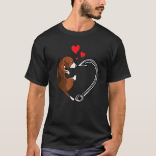 Beagle verliert Geweih Angel Herz Hundebesitzer T-Shirt