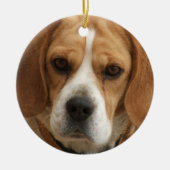Beagle-Verzierung Keramik Ornament (Vorne)