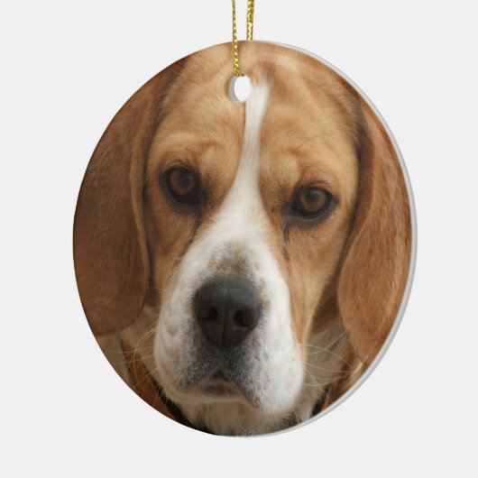 Beagle-Verzierung Keramik Ornament (Links)