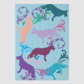 Beagle Viel Glück  Seidenpapier (Vorderseite)