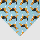 Beagle Viel Glück Seidenpapier (Detail)