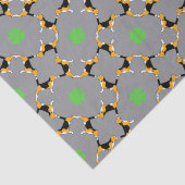 Beagle Viel Glück Seidenpapier (Detail)