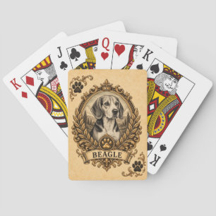 Beagle, Vintage Heritage Hund Spielkarten