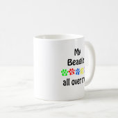Beagle Walks Design Kaffeetasse (VorderseiteRechts)