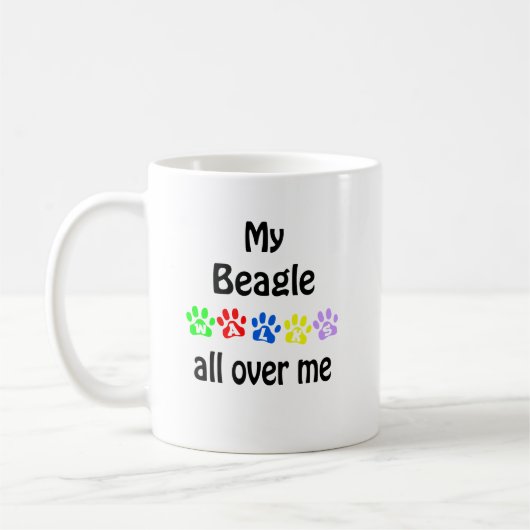 Beagle Walks Design Kaffeetasse (Links)