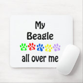 Beagle Walks Design Mousepad (Mit Mouse)