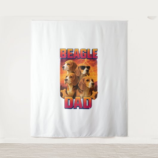 Beagle   wandteppich (Vorderseite)