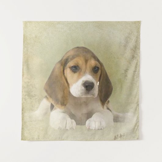 Beagle Wandteppich (Vorderseite)
