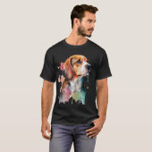 Beagle Watercolor Tshirt Design (Vorne ganz)