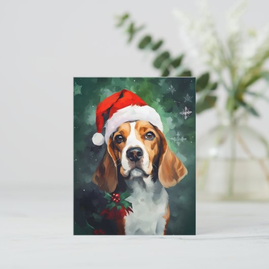 Beagle Weihnachten (Stehend Vorderseite)