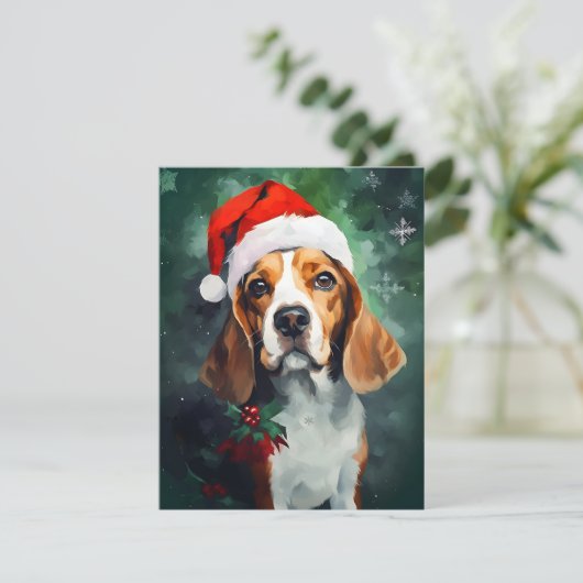 Beagle Weihnachten (Stehend Vorderseite)