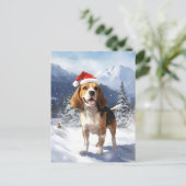 Beagle Weihnachten (Stehend Vorderseite)