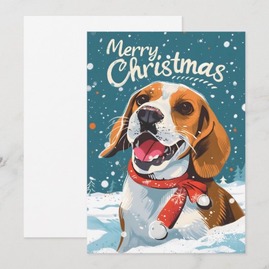 Beagle Weihnachten (Vorne/Hinten)