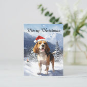 Beagle Weihnachten (Stehend Vorderseite)