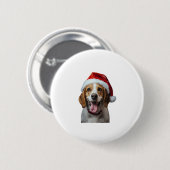 Beagle Weihnachten Button (Vorne & Hinten)