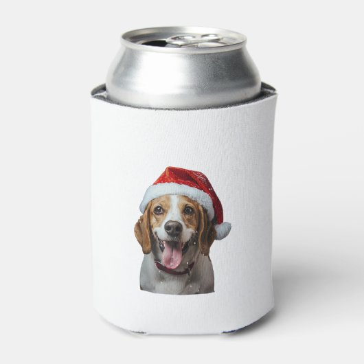 Beagle Weihnachten Dosenkühler (Kanne Vorderseite)