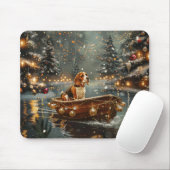Beagle Weihnachten Feierliche Reise Mousepad (Mit Mouse)