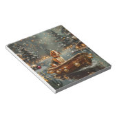 Beagle Weihnachten Feierliche Reise Notizblock (angewinkelt)