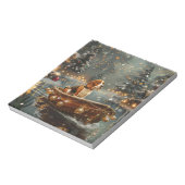 Beagle Weihnachten Feierliche Reise Notizblock (Rotiert)