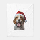 Beagle Weihnachten Fleecedecke (Vorderseite)