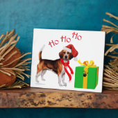 Beagle Weihnachten Fotoplatte (Seite)