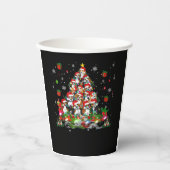 Beagle Weihnachten Funny T-Shirts Beagle Xmas Tree Pappbecher (Vorderseite)