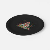 Beagle Weihnachten Funny T-Shirts Beagle Xmas Tree Pappteller (Schrägansicht)