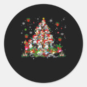Beagle Weihnachten Funny T-Shirts Beagle Xmas Tree Runder Aufkleber (Vorderseite)