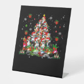Beagle Weihnachten Funny T-Shirts Beagle Xmas Tree Sockelschild (Vorderseite)