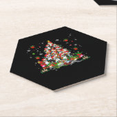 Beagle Weihnachten Funny T-Shirts Beagle Xmas Tree Untersetzer (angewinkelt)