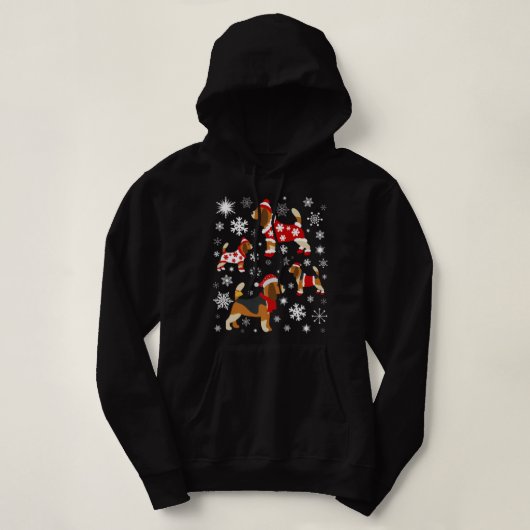 Beagle Weihnachten Für Beagle Liebhaber Premium Hoodie (Design vorne)