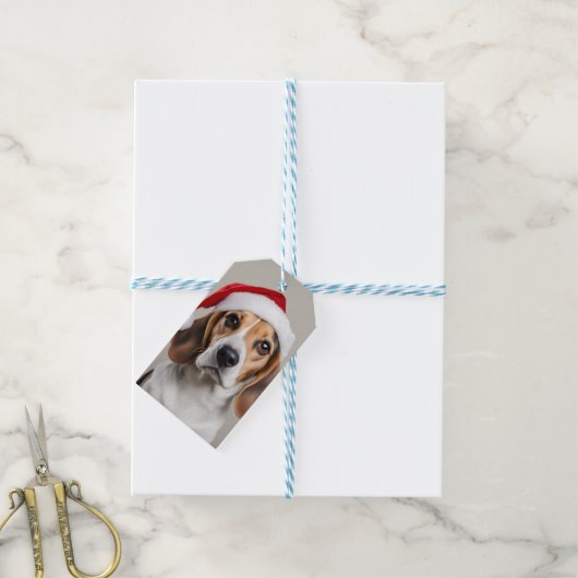 Beagle Weihnachten Geschenkanhänger (Mit Garn)