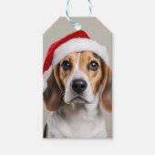 Beagle Weihnachten Geschenkanhänger (Vorderseite)