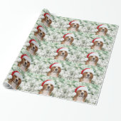 Beagle-Weihnachten Geschenkpapier (Ungerollt)