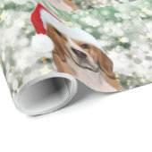 Beagle-Weihnachten Geschenkpapier (Rolleneckpunkt)