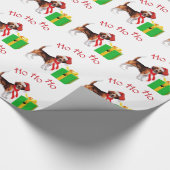 Beagle Weihnachten Geschenkpapier (Ecke)