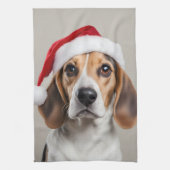 Beagle Weihnachten Geschirrtuch (Vertikal)