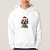 Beagle Weihnachten Hoodie (Vorderseite)
