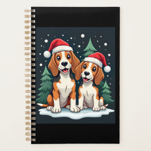 Beagle Weihnachten Hundebesitzer Xmas Feiertags Py Planer