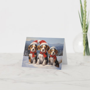 Beagle Weihnachten Karte