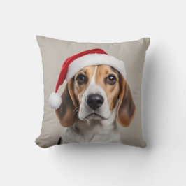 Beagle Weihnachten Kissen