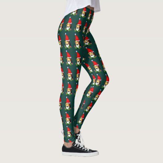 Beagle Weihnachten Leggings (Rechts)