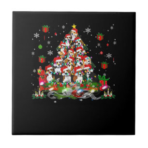 Beagle Weihnachten Lustige Tees Beagle Xmas Baum H Fliese
