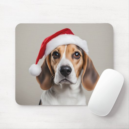 Beagle Weihnachten Mousepad (Mit Mouse)