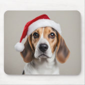Beagle Weihnachten Mousepad (Vorne)