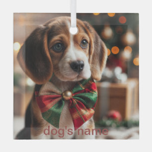 Beagle Weihnachten Ornament Aus Glas