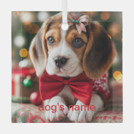 Beagle Weihnachten Ornament Aus Glas