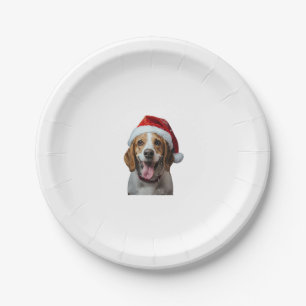 Beagle Weihnachten Pappteller