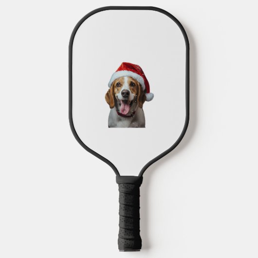 Beagle Weihnachten Pickleball Schläger (Vorderseite)